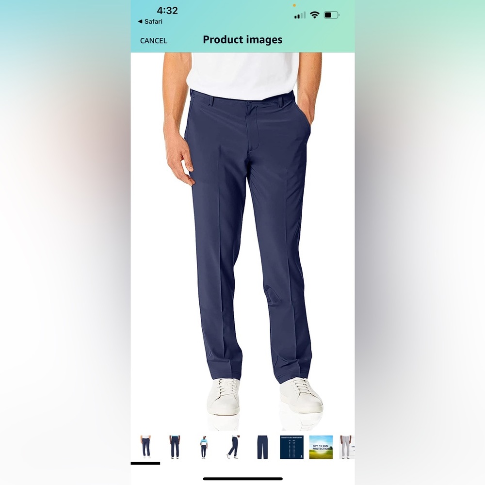 Izod black golf pants. Size 36/29.